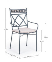 Berkley outdoor chair in metal