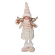 Angel in white gold fabric cm20x10h45