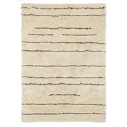 Ivory Lines carpet 140x200 in cotton