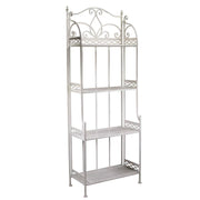 Aprilia white metal shelf 4 shelves