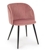 2x Sedia Queen Velvet Blush  