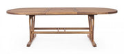 Noemi extendable table in oval melamine wood 180/240x100 cm