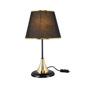 Aden metal table lamp and black fabric lampshade ASZ1632