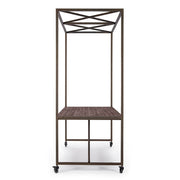 Industrial display table with roof 180x220h cm