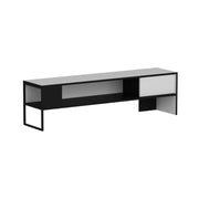 Concord black and white tv stand 150x35xh.42 cm.