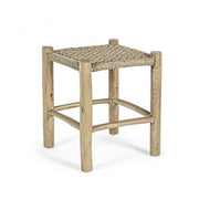 Outdoor Stool in Natural Teak LAMPOK 38x38x h45 cm