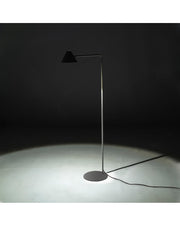 Antares LED floor lamp in black metal STS