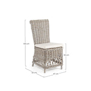 Chair with Weave Warna rattan inside and outside