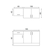 Isernia 160 Oak Kitchen with Appliances