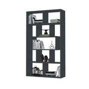 Face bookcase cement gray 90x30x170H cm.