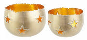 Set of 4 Yashila Star Gold Candle Bombs