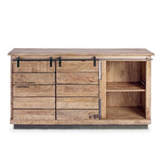 Tudor 2-door 3-drawer sideboard in melamine wood