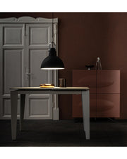 Kande suspension lamp in black metal STS