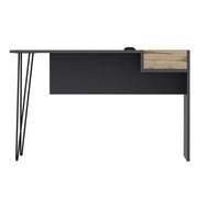 Candy desk anthracite walnut usb ports 121x45