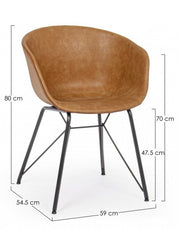 Warhol vintage leather chair