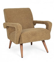 Berna Palm vintage brown - beige armchair