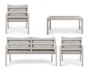 Ivory garden lounge with removable cushions