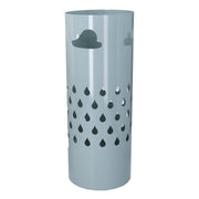 Metal umbrella stand blue clouds round cm ø19h49