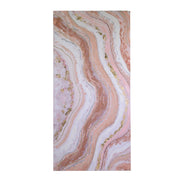 Rectangular pink wooden picture 150x70h3 cm