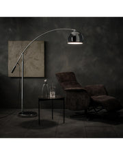 Manhattan floor lamp in gray metal STS