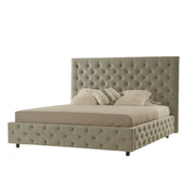 Sondrio tortora storage double bed