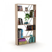Modern black oak divider modern bookcase 84 x 22 x 157 h