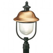 Outdoor Aluminum Lamp Post with Gray Copper Top Cover