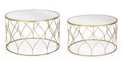 Set of 2 Elenor metal coffee tables