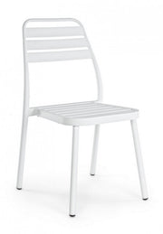 Lennie white aluminum chairs