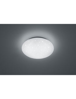 IP44 Dimmable Led Ceiling Lamp Putz White Glitter Ø37 cm Trio Lighting