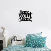 Home sweet home black wall decoration 33 x 40 cm h