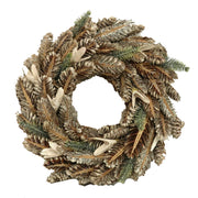 Crown with brown-green leaves cm ø30h7,5