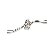 Chrome Handle for Furniture with Jewel - 192 mm Center to Center