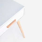 ORDINARY white console 2 drawers 79h cm