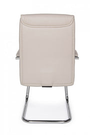 Sydney Tortora eco-leather office armchair with armrests