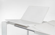 Extendable table Briva white gray