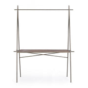 Industrial rectangular display table 98h cm