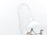 Polycarbonate chair and white pvc seat 47x46x82h cm