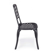 Anthracite aluminum chair external cm 44 x 46 x 89h