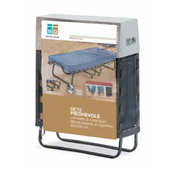 Folding Bed with Mattress - 80x200 cm