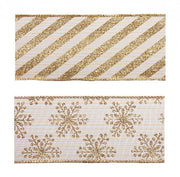 12x Copper Tinsel Ribbon 4M Ass2 Disp12