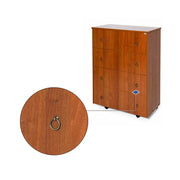 Folding orthopedic bed base in antique walnut color cm H.100x85x36