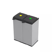 Mobile Pattumiera Raccolta Differenziata con Doppia Apertura - 80/110 lt - 68x39,5x85 cm