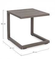 Aluminum outdoor coffee table HILDE YK14 40x40x h40 cm