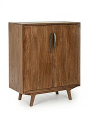 Bar unit with 2 vintage style wooden doors 90x40x108 cm