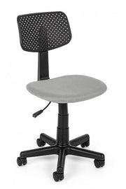 Bedroom office chair with gray adjustable wheels