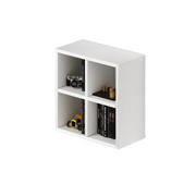 4 compartment wall unit with white door H60x60x30cm