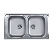 Sink 86x50 2 bowls SAXT322A