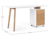 MONTREAL desk with chest of drawers 140X60X76h cm