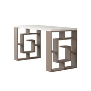 Labirent desk 140 dove gray white